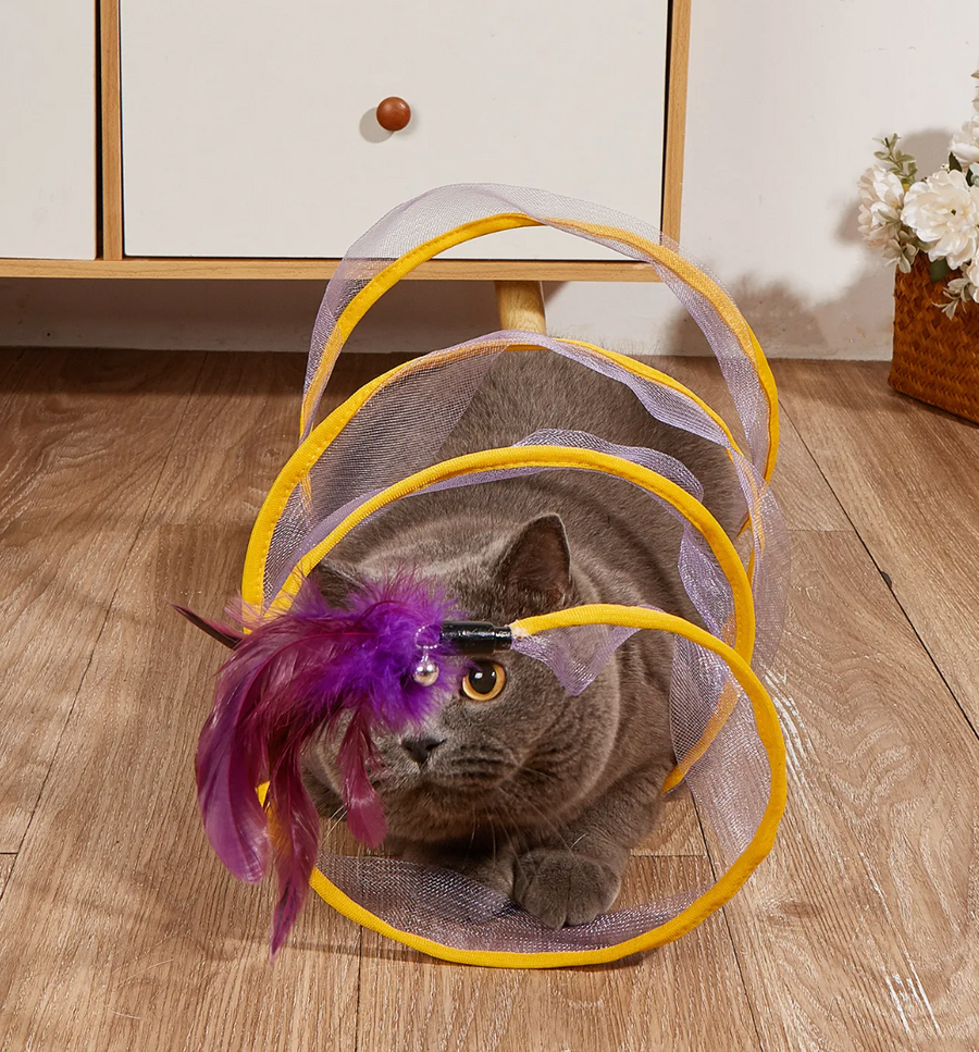 Tunnel Gioco Pieghevole per Gatti